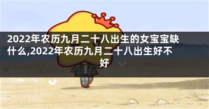 2022年农历九月二十八出生的女宝宝缺什么,2022年农历九月二十八出生好不好