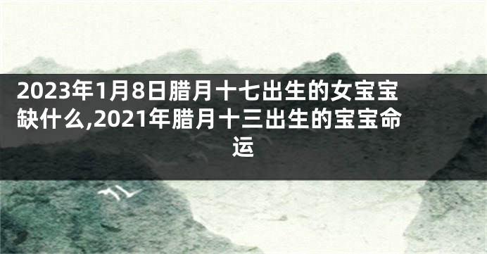 2023年1月8日腊月十七出生的女宝宝缺什么,2021年腊月十三出生的宝宝命运