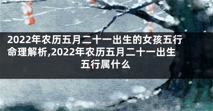 2022年农历五月二十一出生的女孩五行命理解析,2022年农历五月二十一出生五行属什么