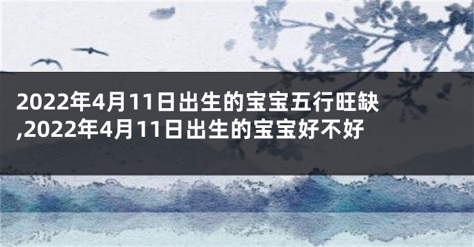 2022年4月11日出生的宝宝五行旺缺,2022年4月11日出生的宝宝好不好