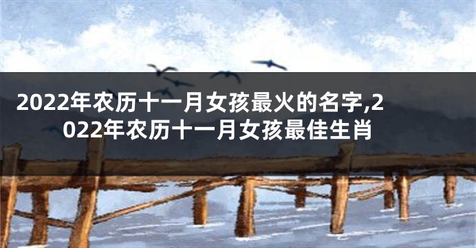 2022年农历十一月女孩最火的名字,2022年农历十一月女孩最佳生肖