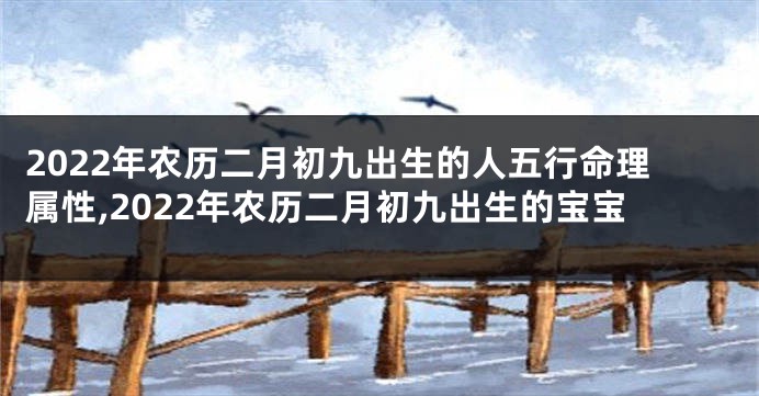 2022年农历二月初九出生的人五行命理属性,2022年农历二月初九出生的宝宝