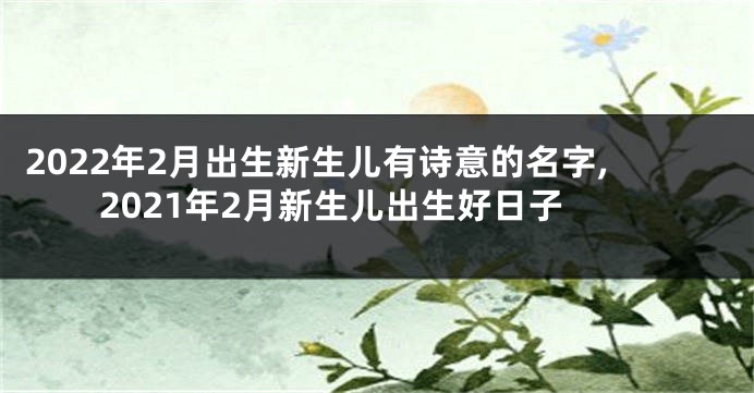 2022年2月出生新生儿有诗意的名字,2021年2月新生儿出生好日子