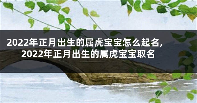 2022年正月出生的属虎宝宝怎么起名,2022年正月出生的属虎宝宝取名