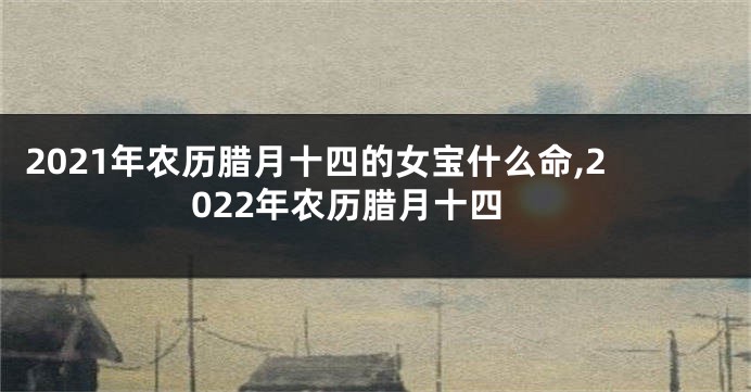 2021年农历腊月十四的女宝什么命,2022年农历腊月十四