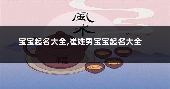 宝宝起名大全,崔姓男宝宝起名大全