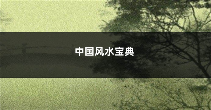 中国风水宝典