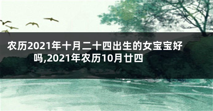 农历2021年十月二十四出生的女宝宝好吗,2021年农历10月廿四