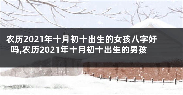 农历2021年十月初十出生的女孩八字好吗,农历2021年十月初十出生的男孩