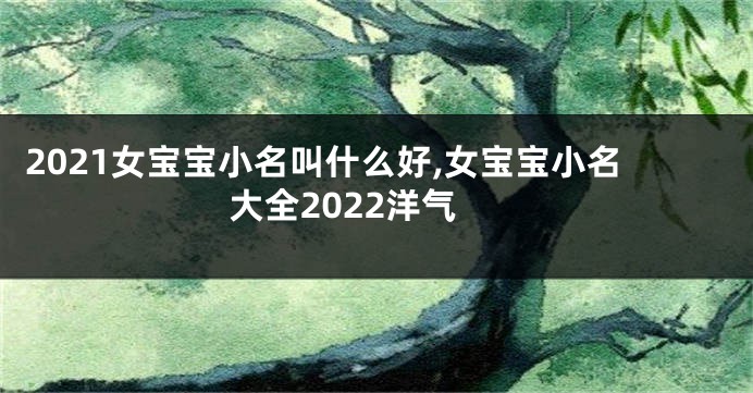 2021女宝宝小名叫什么好,女宝宝小名大全2022洋气