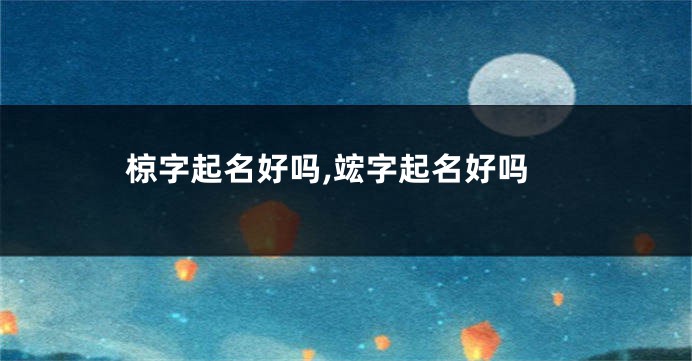 椋字起名好吗,竤字起名好吗