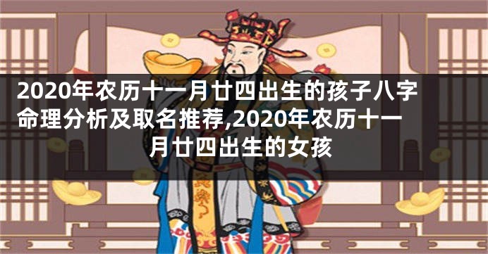 2020年农历十一月廿四出生的孩子八字命理分析及取名推荐,2020年农历十一月廿四出生的女孩