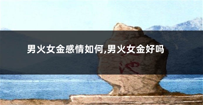 男火女金感情如何,男火女金好吗