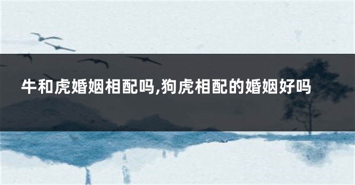 牛和虎婚姻相配吗,狗虎相配的婚姻好吗
