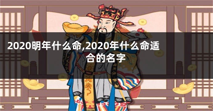2020明年什么命,2020年什么命适合的名字