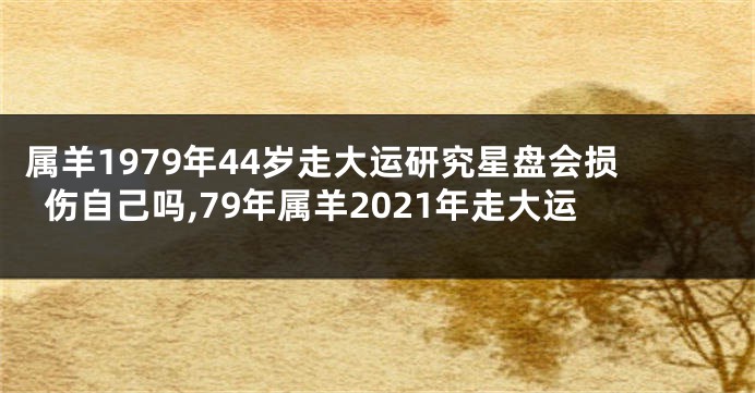属羊1979年44岁走大运研究星盘会损伤自己吗,79年属羊2021年走大运
