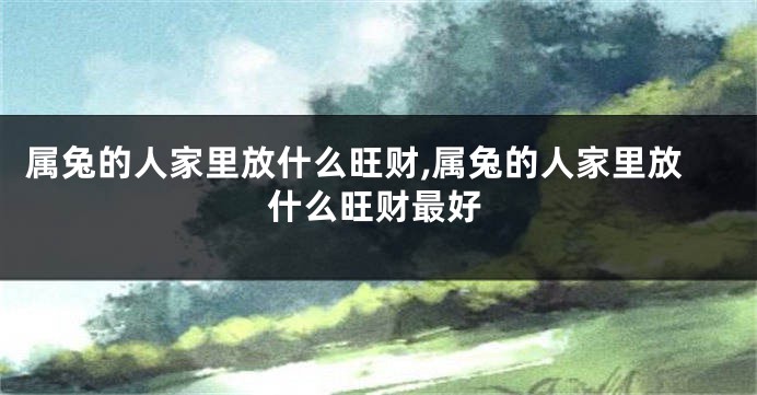 属兔的人家里放什么旺财,属兔的人家里放什么旺财最好