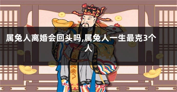 属兔人离婚会回头吗,属兔人一生最克3个人