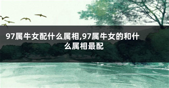 97属牛女配什么属相,97属牛女的和什么属相最配