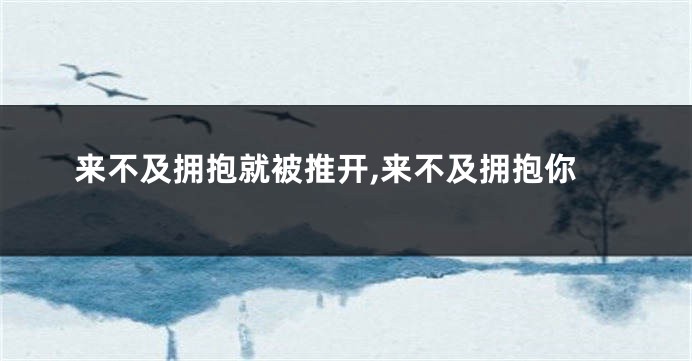 来不及拥抱就被推开,来不及拥抱你
