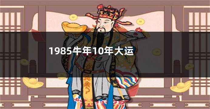 1985牛年10年大运