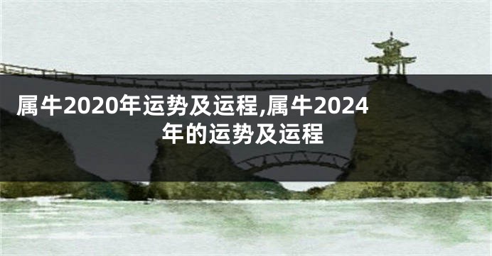 属牛2020年运势及运程,属牛2024年的运势及运程