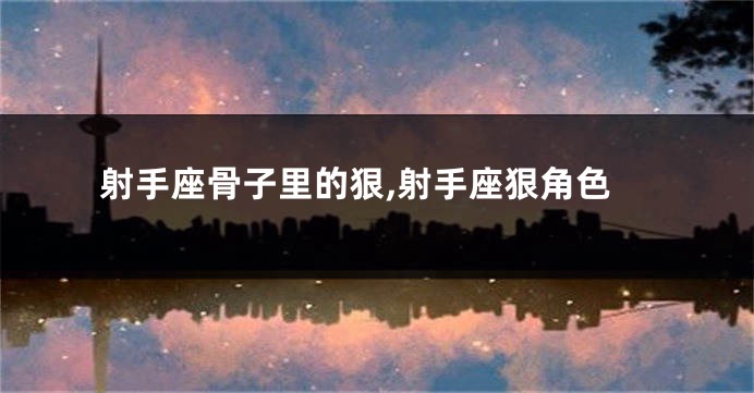 射手座骨子里的狠,射手座狠角色