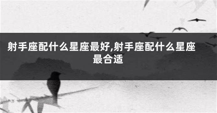 射手座配什么星座最好,射手座配什么星座最合适