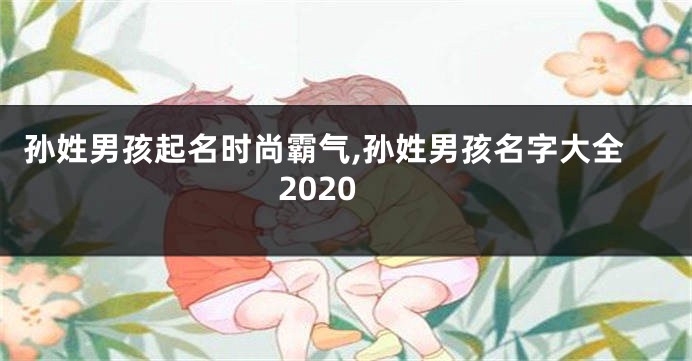 孙姓男孩起名时尚霸气,孙姓男孩名字大全2020