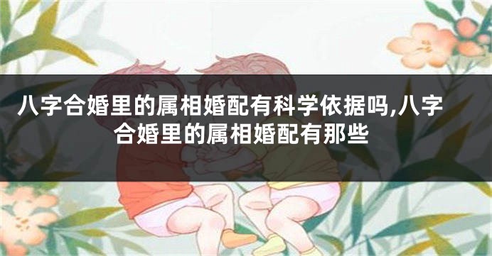 八字合婚里的属相婚配有科学依据吗,八字合婚里的属相婚配有那些