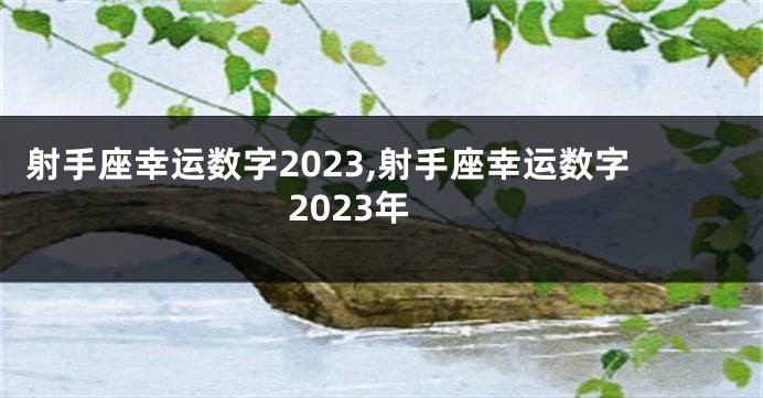 射手座幸运数字2023,射手座幸运数字2023年