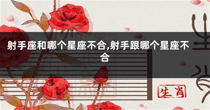 射手座和哪个星座不合,射手跟哪个星座不合