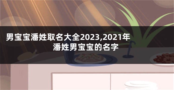男宝宝潘姓取名大全2023,2021年潘姓男宝宝的名字