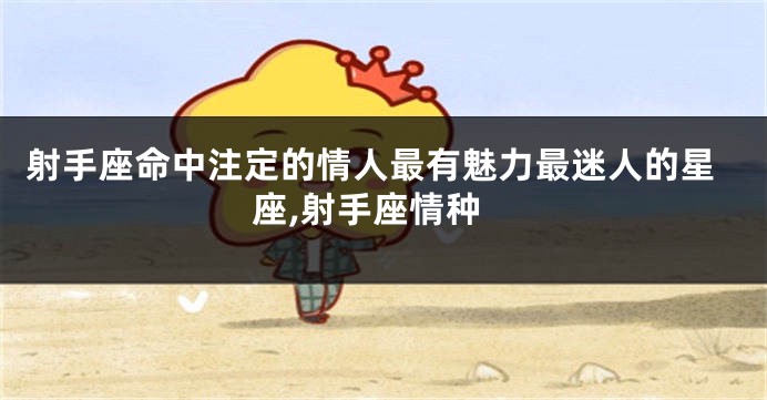 射手座命中注定的情人最有魅力最迷人的星座,射手座情种