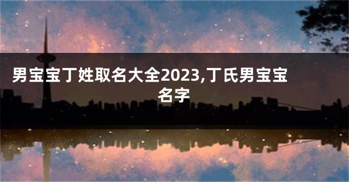 男宝宝丁姓取名大全2023,丁氏男宝宝名字