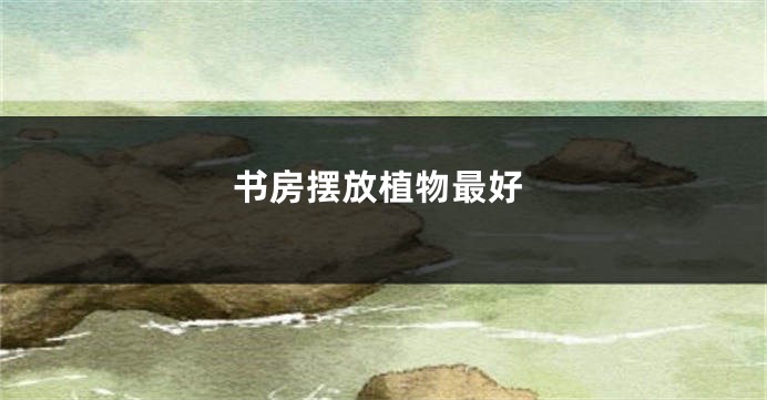 书房摆放植物最好