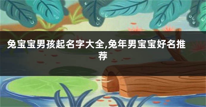 兔宝宝男孩起名字大全,兔年男宝宝好名推荐
