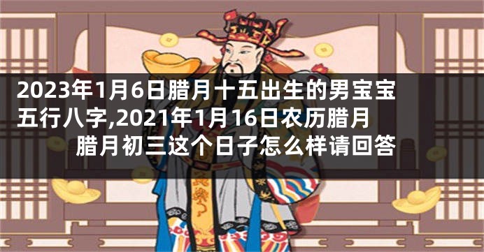 2023年1月6日腊月十五出生的男宝宝五行八字,2021年1月16日农历腊月腊月初三这个日子怎么样请回答