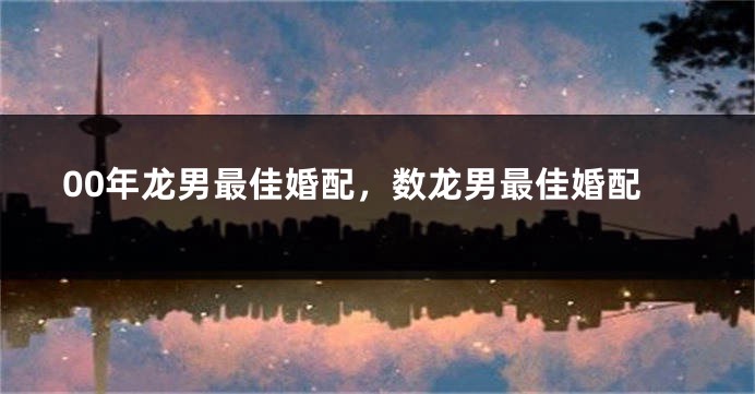 00年龙男最佳婚配，数龙男最佳婚配