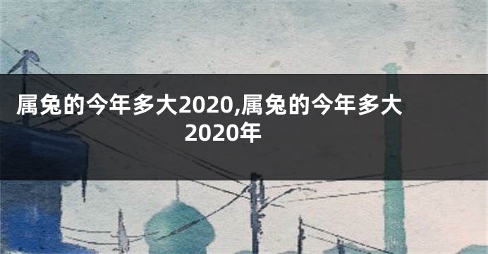 属兔的今年多大2020,属兔的今年多大2020年