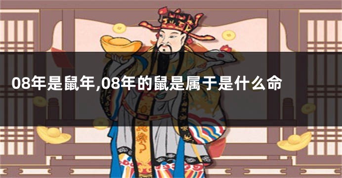 08年是鼠年,08年的鼠是属于是什么命