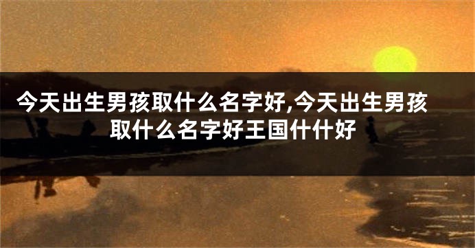 今天出生男孩取什么名字好,今天出生男孩取什么名字好王国什什好