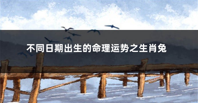 不同日期出生的命理运势之生肖兔