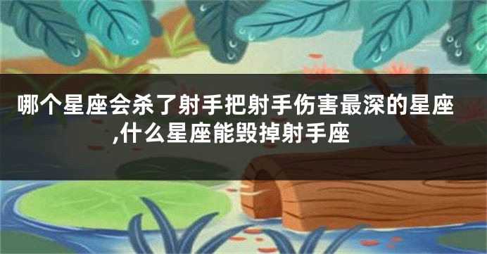 哪个星座会杀了射手把射手伤害最深的星座,什么星座能毁掉射手座