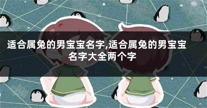 适合属兔的男宝宝名字,适合属兔的男宝宝名字大全两个字