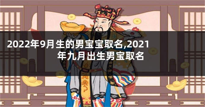 2022年9月生的男宝宝取名,2021年九月出生男宝取名