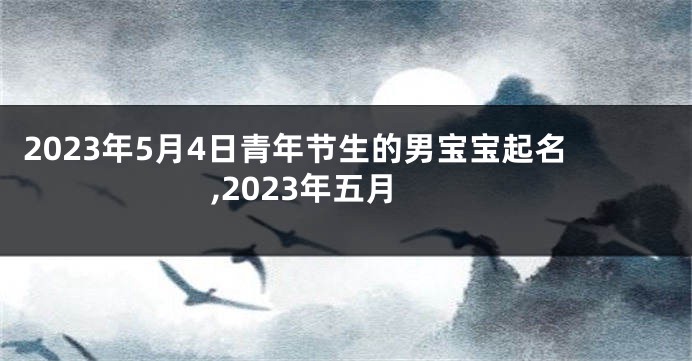 2023年5月4日青年节生的男宝宝起名,2023年五月