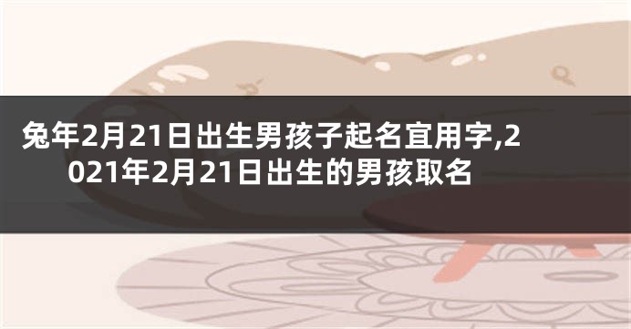 兔年2月21日出生男孩子起名宜用字,2021年2月21日出生的男孩取名
