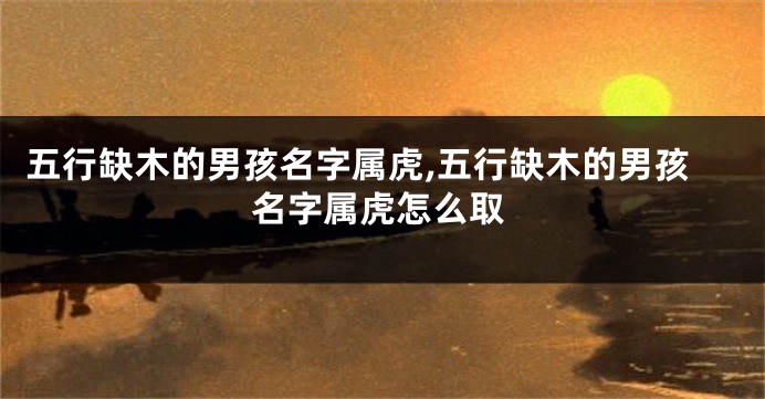 五行缺木的男孩名字属虎,五行缺木的男孩名字属虎怎么取