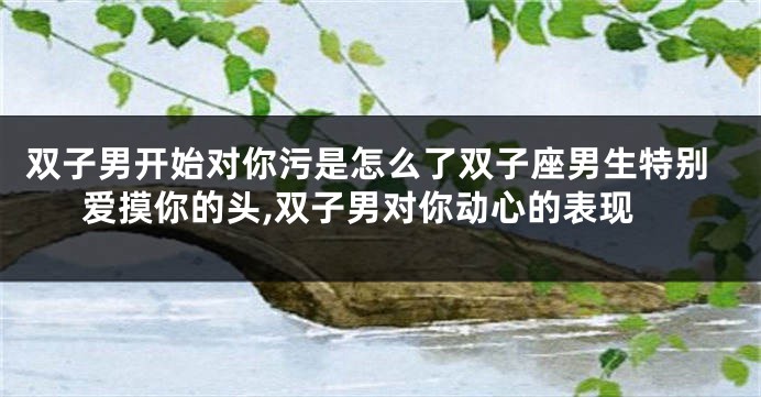 双子男开始对你污是怎么了双子座男生特别爱摸你的头,双子男对你动心的表现